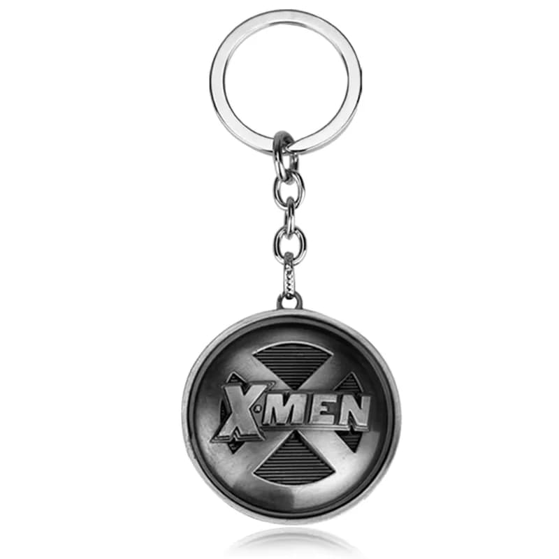 Llavero X-Men Metálico Color Gris - Emblema Clásico Marvel y Accesorio de Colección para Fans de los Mutantes