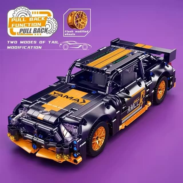 Auto Deportivo Armable Naranja